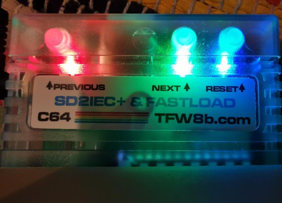 SD2IEC & Fastload Hybrid Cart for the Commodore 64 - Load / Save PRG & D64 / Dxx images via Micro SD Card - https://www.tfw8b.com/product/sd2iec_fastload_hybrid/